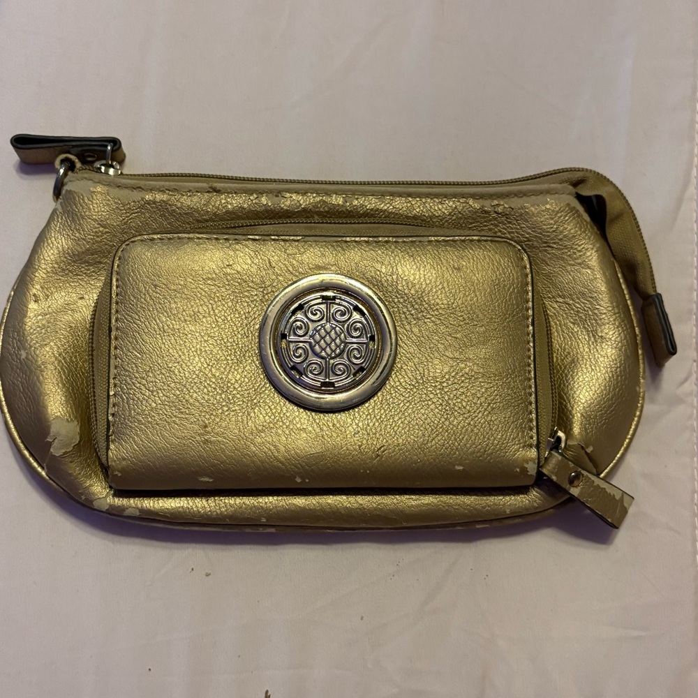 Gold Women's Clutch Bag